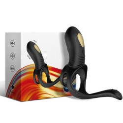 JOY JUMPER RING VIBRATEUR POUR COUPLES & TÉLÉCOMMANDE ANAL PLUG NOIR