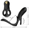 JOY JUMPER RING VIBRATEUR POUR COUPLES & TÉLÉCOMMANDE ANAL PLUG NOIR