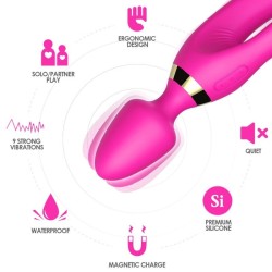 MASSEUR & VIBRATEUR LAPIN FUCHSIA