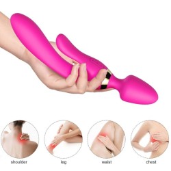 MASSEUR & VIBRATEUR LAPIN FUCHSIA
