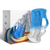 MASTURBATEUR DOIGT & VIBRATEUR BLEU GRADIENT