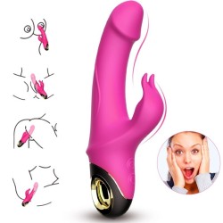 METEROR DILDO VIBRATEUR LAPIN ROTATEUR FUCHSIA