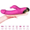 METEROR DILDO VIBRATEUR LAPIN ROTATEUR FUCHSIA