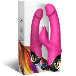 METEROR DILDO VIBRATEUR LAPIN ROTATEUR FUCHSIA