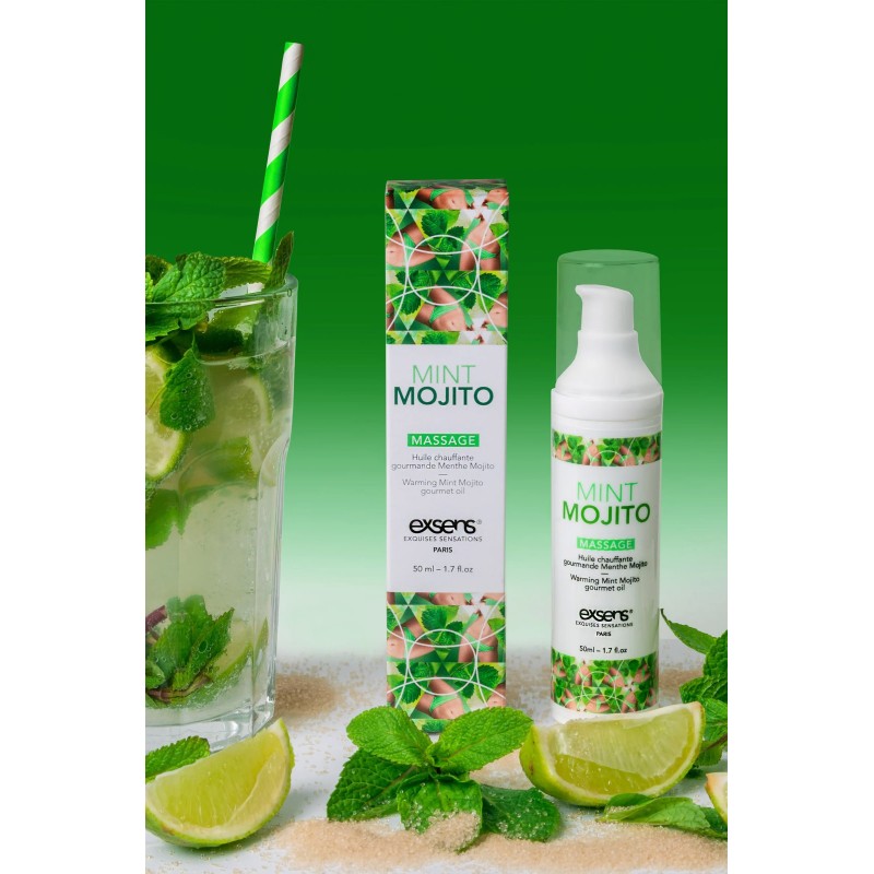Mint Mojito Massage - Huile chauffante Gourmande Mojito - 50ML