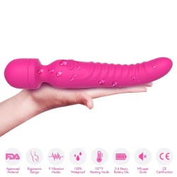 MISSION MASSAGER & VIBRATEUR EFFET CHALEUR FUCHSIA