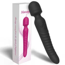 MISSION MASSAGER & VIBRATEUR EFFET CHALEUR NOIR