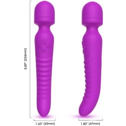 MISSION MASSAGER & VIBRATEUR EFFET CHALEUR VIOLET