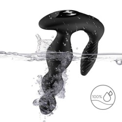 MANFUN VIBRATEUR & STIMULATEUR ANAL PLUG TÉLÉCOMMANDE NOIR