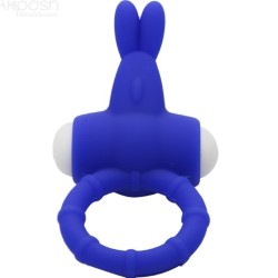 MS BUNNY ANNEAU VIBRATEUR SILICONE BLEU