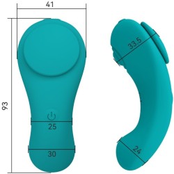 PLEASURE PANTY VIBRATEUR TÉLÉCOMMANDE 3 VITESSES VERT