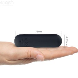 SPLASH HAHA VIBRATEUR BULLET SILICONE 10 VIBRATIONS 75 X 19 CM NOIR