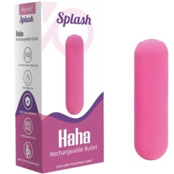 SPLASH HAHA VIBRATEUR BULLET SILICONE 10 VIBRATIONS 75 X 19 CM ROSE