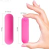 SPLASH HAHA VIBRATEUR BULLET SILICONE 10 VIBRATIONS 75 X 19 CM ROSE