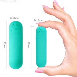 SPLASH HAHA VIBRATEUR BULLET SILICONE 10 VIBRATIONS 75 X 19 CM VERT