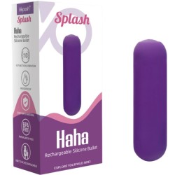 SPLASH HAHA VIBRATEUR BULLET SILICONE 10 VIBRATIONS 75 X 19 CM VIOLET