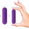 SPLASH HAHA VIBRATEUR BULLET SILICONE 10 VIBRATIONS 75 X 19 CM VIOLET
