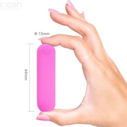 SPLASH HEHE VIBRATEUR BULLET SILICONE 10 VIBRATIONS 65 X 15 CM ROSE