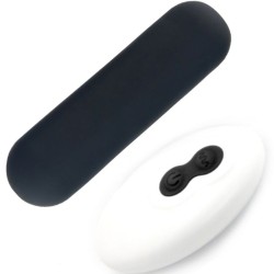 SPLASH JOIE VIBRATEUR BULLET TÉLÉCOMMANDE EN SILICONE 10 VIBRATIONS 75 X 19 CM NOIR