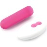 SPLASH JOIE VIBRATEUR BULLET TÉLÉCOMMANDE EN SILICONE 10 VIBRATIONS 75 X 19 CM ROSE