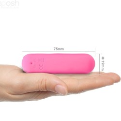 SPLASH JOIE VIBRATEUR BULLET TÉLÉCOMMANDE EN SILICONE 10 VIBRATIONS 75 X 19 CM ROSE