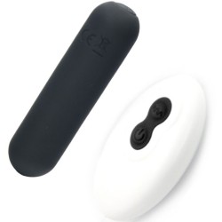 SPLASH JOLINE VIBRATEUR BULLET TÉLÉCOMMANDE EN SILICONE 10 VIBRATIONS 65 X 15 CM NOIR