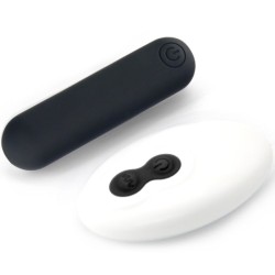 SPLASH JOLINE VIBRATEUR BULLET TÉLÉCOMMANDE EN SILICONE 10 VIBRATIONS 65 X 15 CM NOIR
