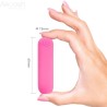 SPLASH JOLINE VIBRATEUR BULLET TÉLÉCOMMANDE EN SILICONE 10 VIBRATIONS 65 X 15 CM ROSE