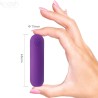 SPLASH JOLINE VIBRATEUR BULLET TÉLÉCOMMANDE EN SILICONE 10 VIBRATIONS 6.5 X 1.5 CM VIOLET
