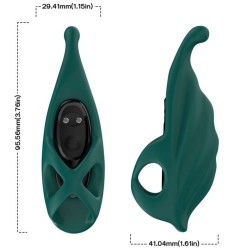 STIMULATEUR DE DOIGTS & VIBRATEUR VERT