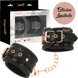 Menottes Coquette Chic Désir – Édition Noire Néoprène Luxe