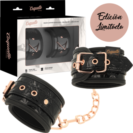 Menottes Coquette Chic Désir – Édition Noire Néoprène Luxe
