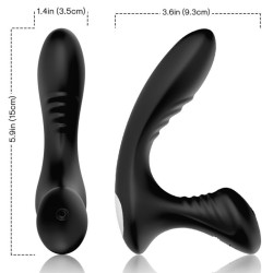 STORM VIBRATEUR ANAL PROSTATE & PLUG TÉLÉCOMMANDE NOIR