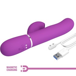 Vibromasseur Rabbit multifonction 3 en 1 Perlita