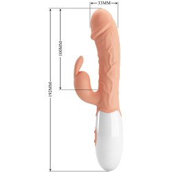 Vibromasseur avec stimulateur lapin de pâques - 30 fonctions de vibration