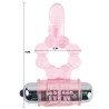 ANNEAU SILICONE 10 RYTHMES DE LANGUE AVEC VIBRATION ROSE