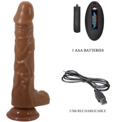 BODACH VIBRATEUR RÉALISTE AVEC VENTOUSE TÉLÉCOMMANDE