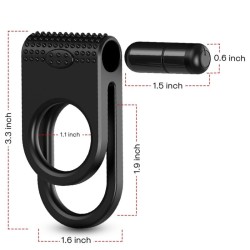 TWINS DOUBLE VIBRATEUR POUR COUPLES NOIR