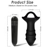 VIBRATEUR À DOIGTS KYLIN ET TÉLÉCOMMANDE DE PLUG ANAL NOIR