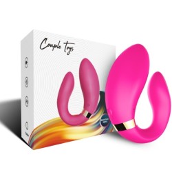 VIBRATEUR CROISSANT POUR COUPLES TÉLÉCOMMANDE FUCHSIA