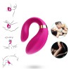 VIBRATEUR CROISSANT POUR COUPLES TÉLÉCOMMANDE FUCHSIA