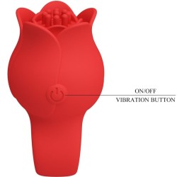 Doigt vibrant en forme de rose