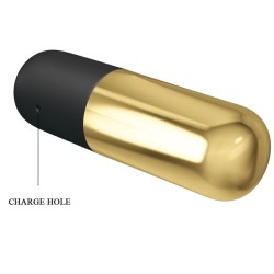Oeuf vibrant doré rechargeable bullet