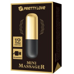 Oeuf vibrant doré rechargeable bullet