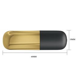 Oeuf vibrant doré rechargeable bullet