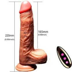 VIBRATEUR GODE RÉALISTE & TÉLÉCOMMANDE 22.5 CM