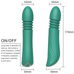VIBRATEUR ET POUSSÉE VERT G-SPOT
