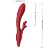 VIBRATEUR ELK RABBIT COURBE ROUGE