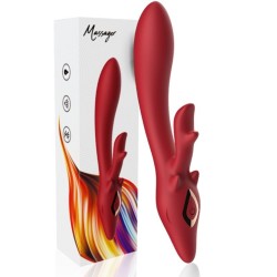 VIBRATEUR ELK RABBIT COURBE ROUGE