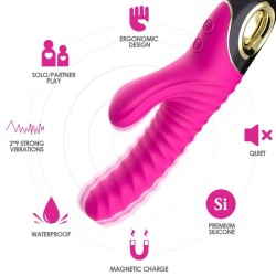 VIBRATEUR ETERNITY SILICONE FUCHSIA